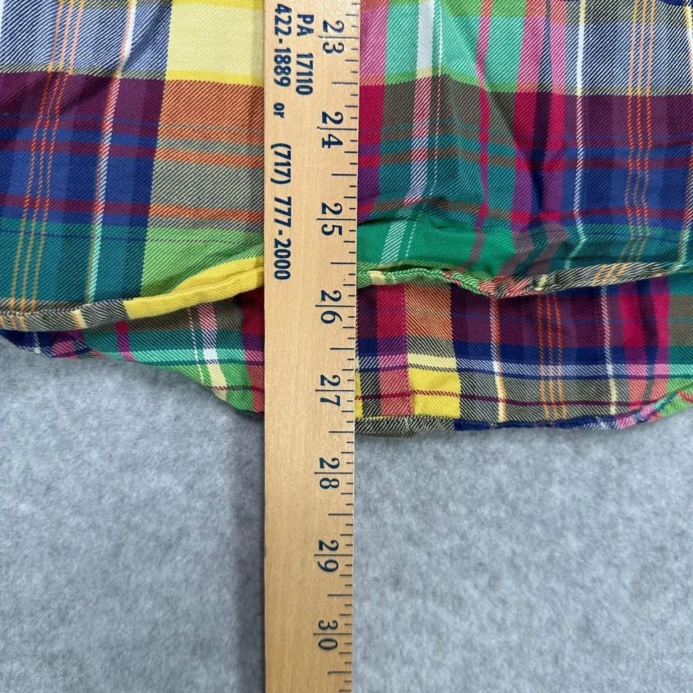 Polo Ralph Lauren Custom Fit Plaid Long Sleeve Shirt Men's Size M Multi Color